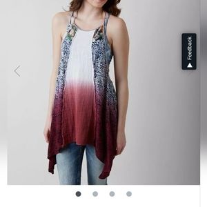 Gimmicks Raw Edge Sleeveless Tunic